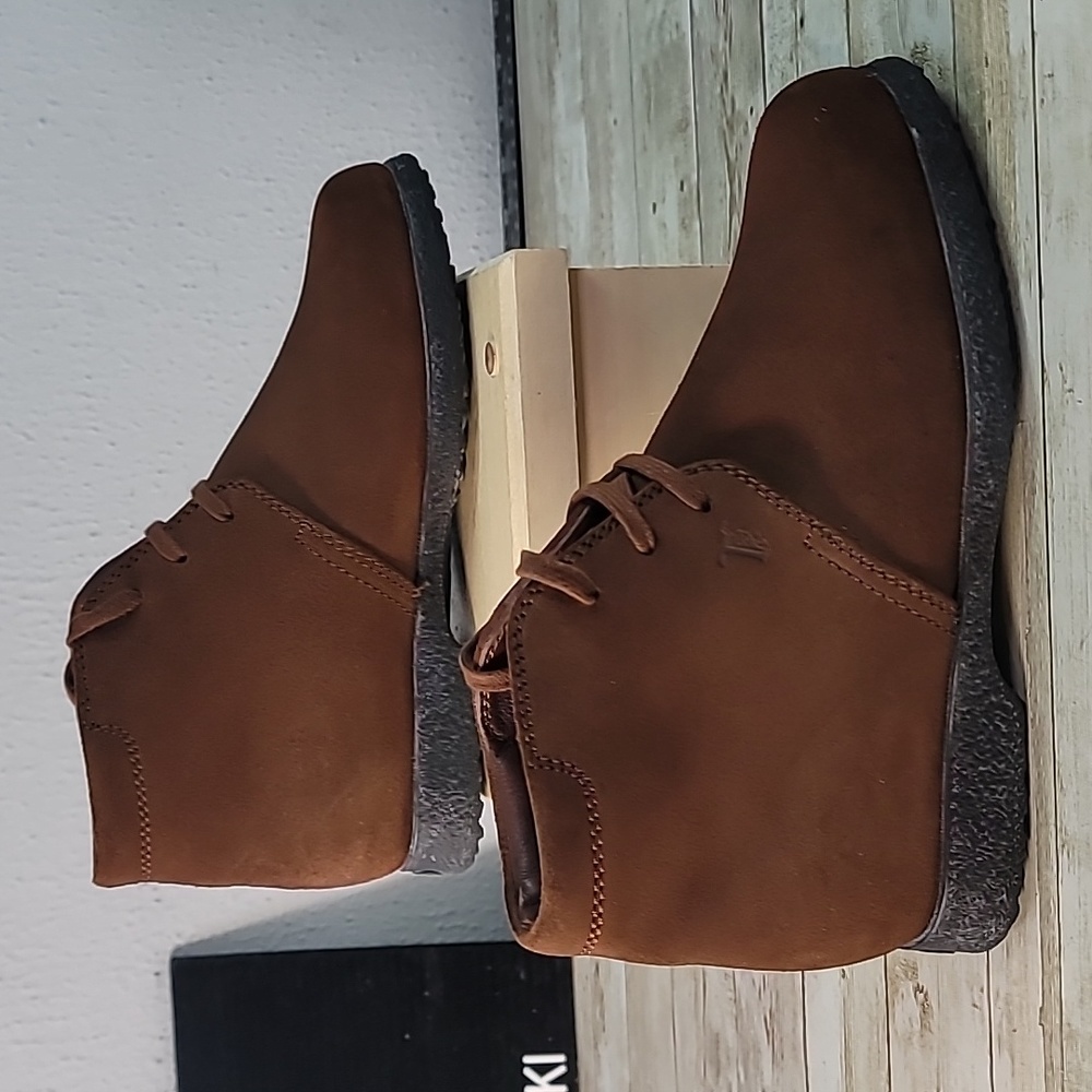 Tod's Brown Suede Desert Lace Up Ankle Boots Size 35